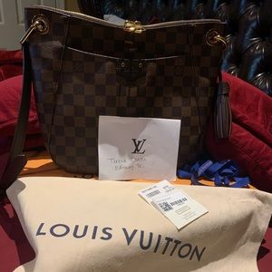 Louis vuitton south bank besace damier ebene